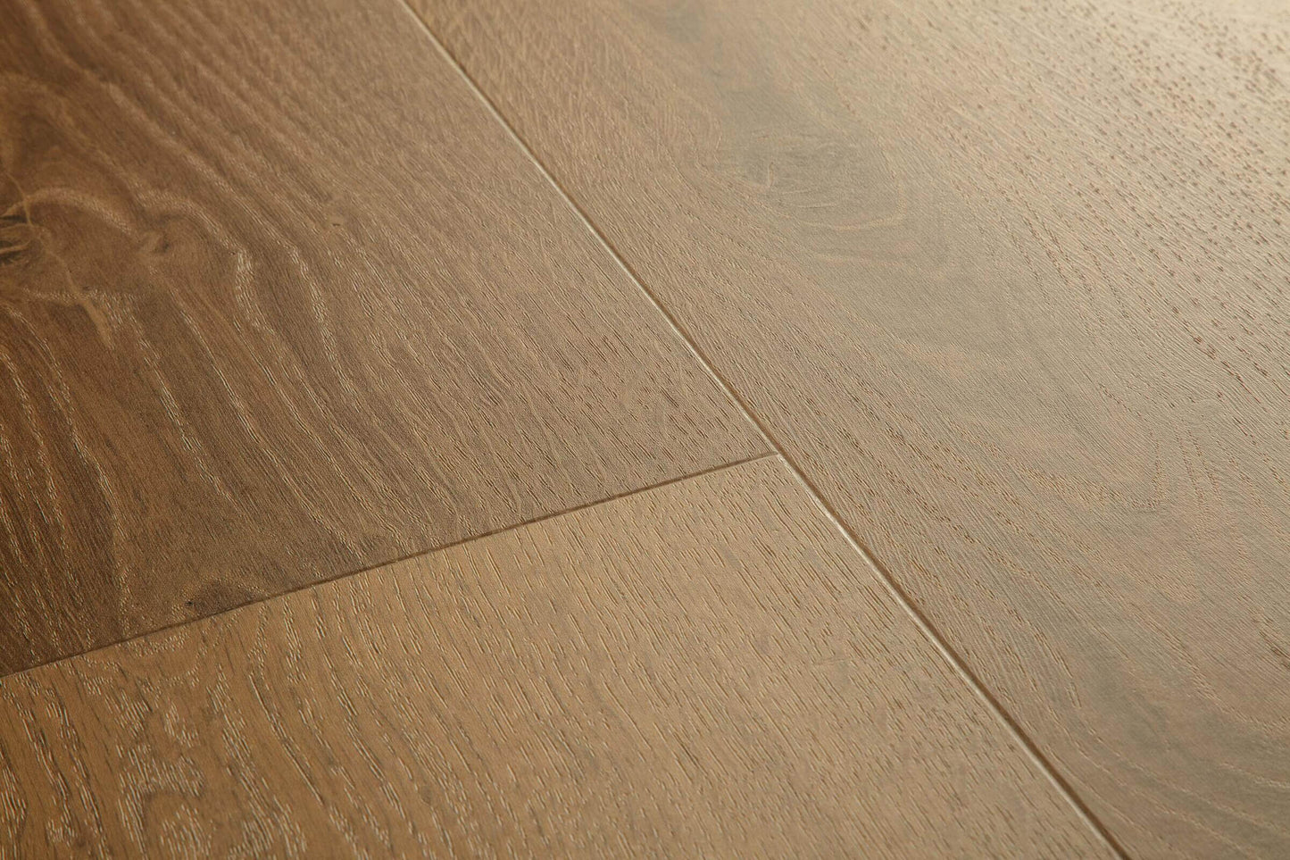 Close-up of wooden flooring with a warm brown tone