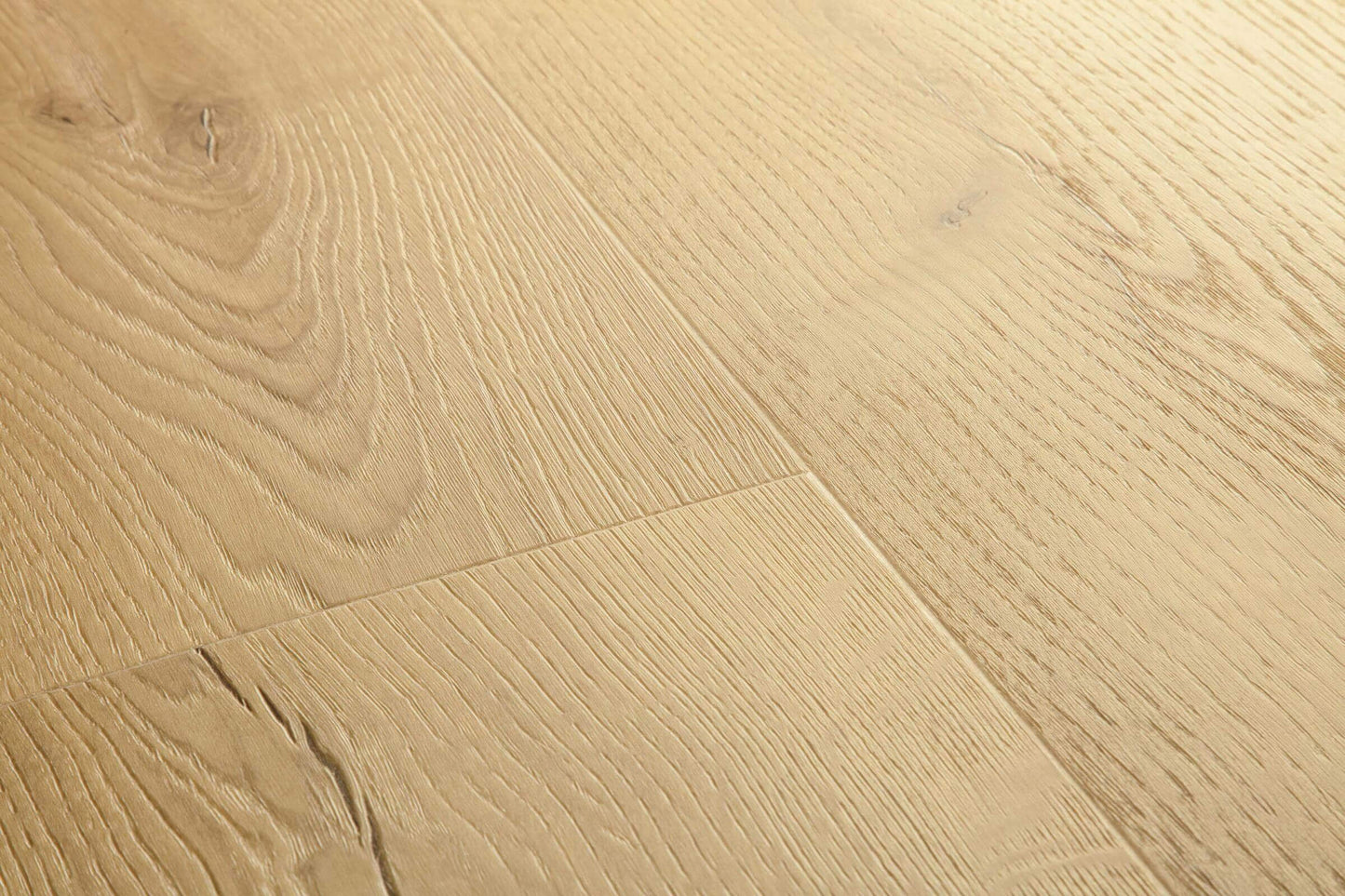 Close-up of a wooden floor with a natural finish