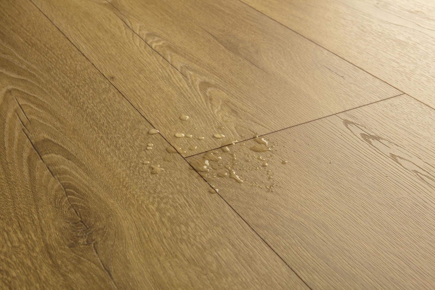 Close-up of a wooden floor with a visible grain pattern