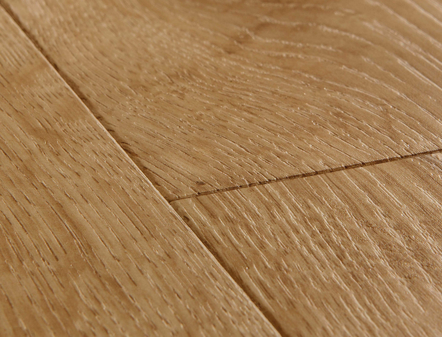 Close-up of wooden flooring with a clear finish