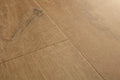 Close-up of wooden flooring with a visible grain pattern