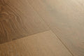 Close-up of wooden flooring with a warm brown tone