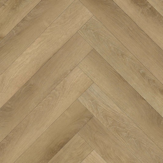 Aqua Tuf Hybrid Herringbone - Paperbark