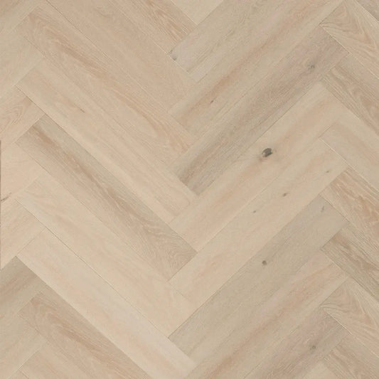 Luxury Oak Herringbone - Beach Oak