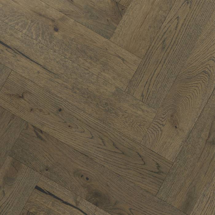 Corsica Herringbone - Coffee Oak